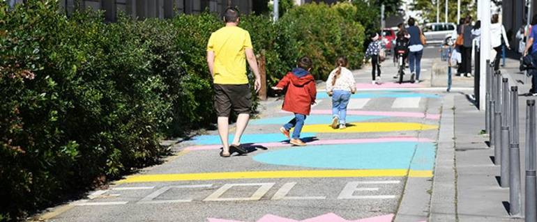Illustration de : Appel à projet : Amélioration des cheminements piétons et cyclistes autour de l’école Chamrousse